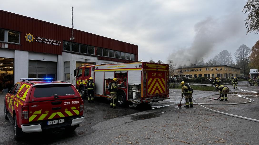 Tonårspojke svårt brännskadad efter brand i lekstuga i Forshaga