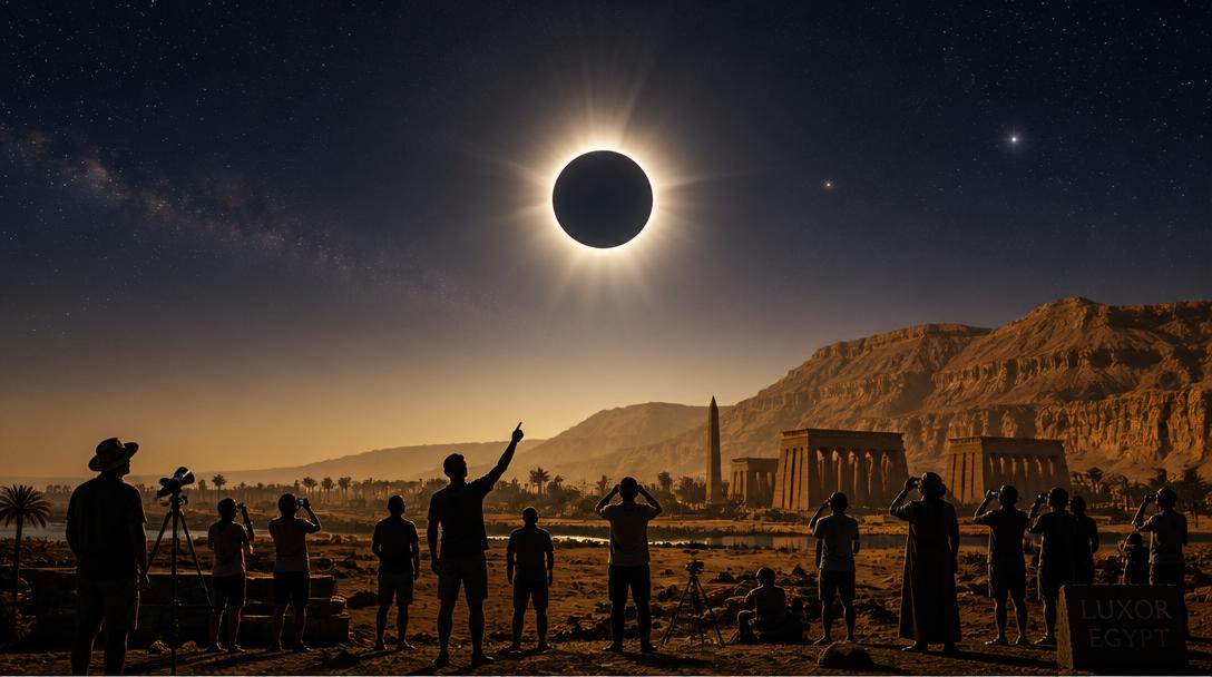 Total solförmörkelse syns i norra Afrika den 2 augusti 2027