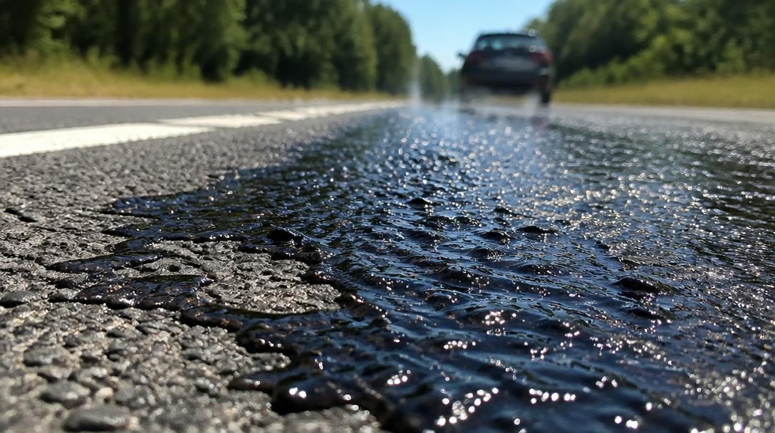Trafikverket varnar: Vägar kan bli hala i sommarhettan