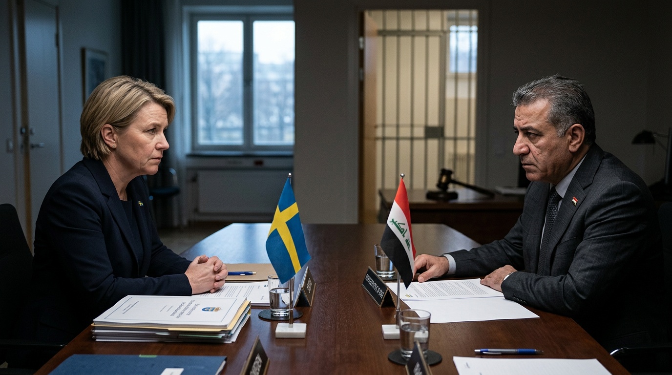 Tre dödsdömda svenskar i Irak får livstids fängelse i stället