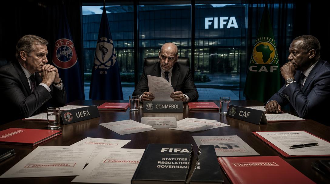 Tre fotbollskonfederationer tar fram nytt styrdokument mot Infantino