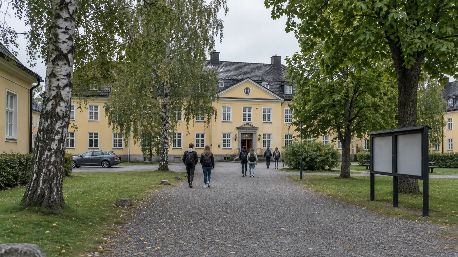 Tre gymnasieelever anhållna efter razzia på internatskola i Sigtuna