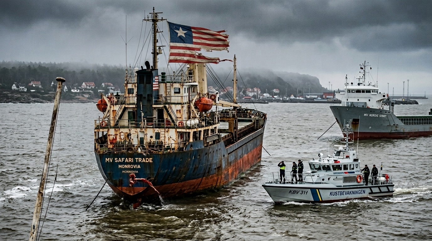 Trelleborgare oroar sig för oljeutsläpp efter bordning av två skuggfartyg