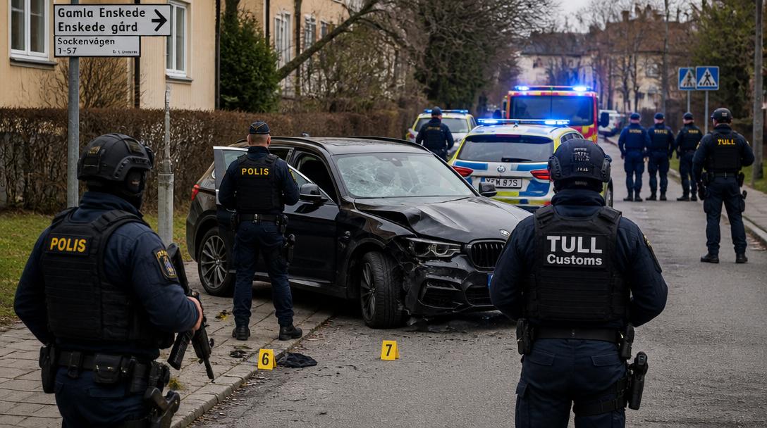 Tullverket dementerar: inget barn i bilen när skott avlossades i Stockholm