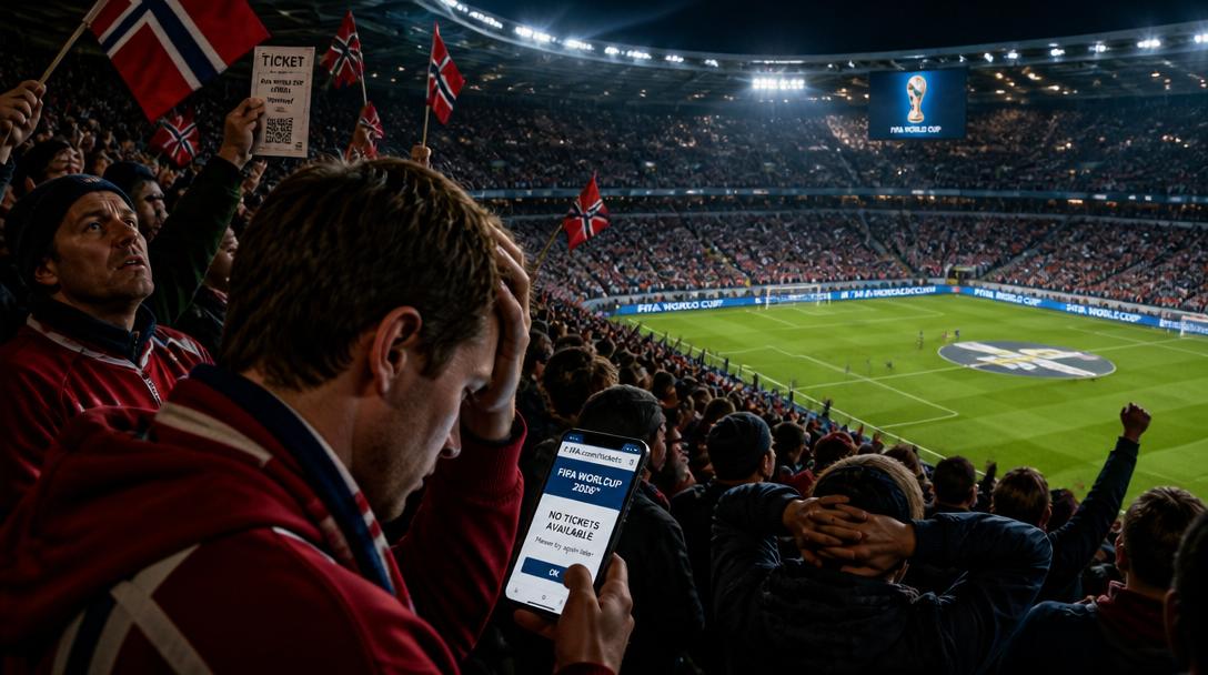 Tusentals norska fans kan snuvas på VM-biljetter inför sextondelsfinal