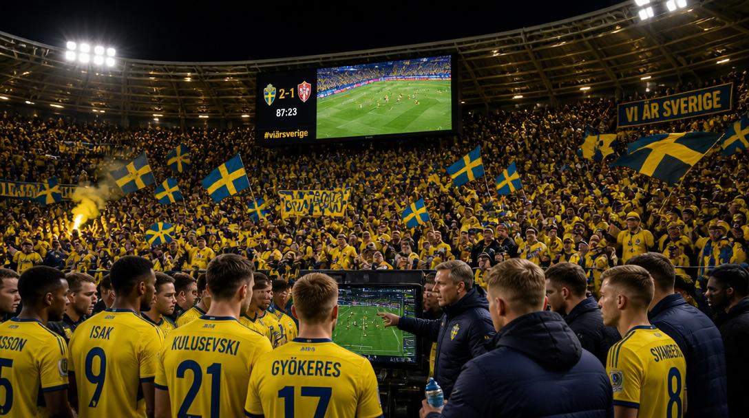 Tusentals svenska fans hyllas av spelarna: "Har gett en otrolig energi"