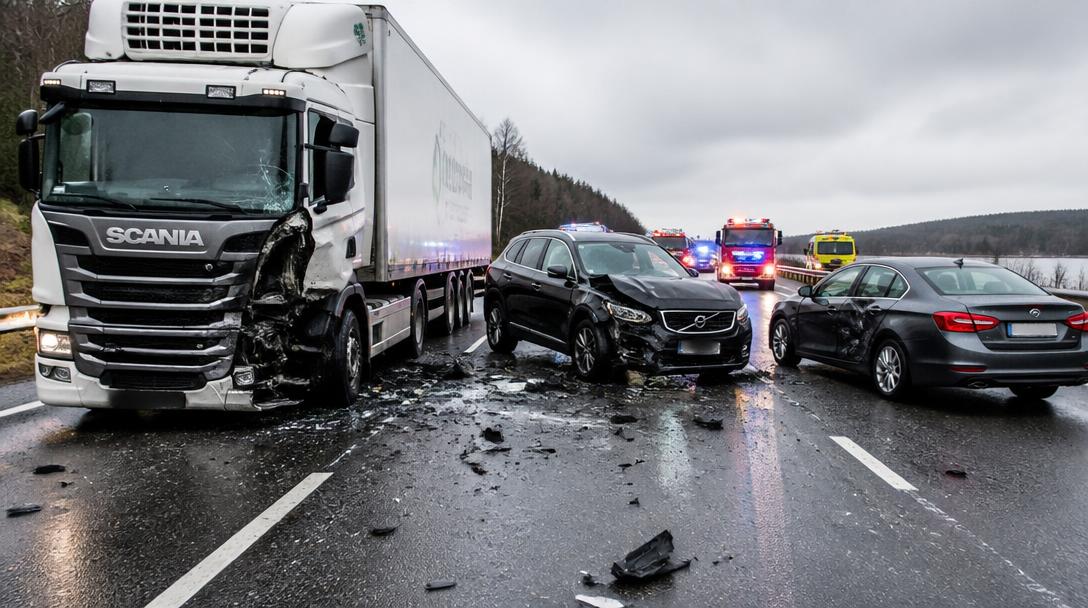 Två allvarligt skadade i trafikolycka på E4 utanför Kalix