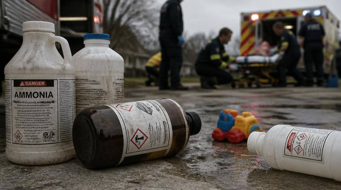 Två barn skadade av misstänkt svavelsyra i Helsingborg