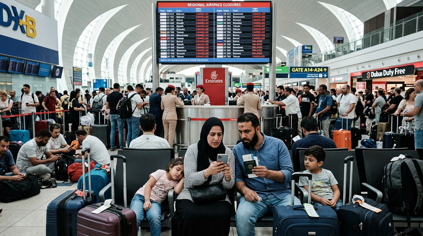 UD kräver 12 000 kronor via Swish för hemflykt från Dubai, svarar inte på hur fattiga ska ta sig hem