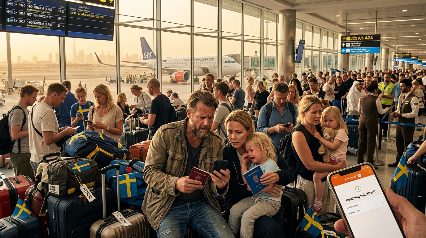 UD kräver omedelbar swishbetalning för charterflyg från Dubai