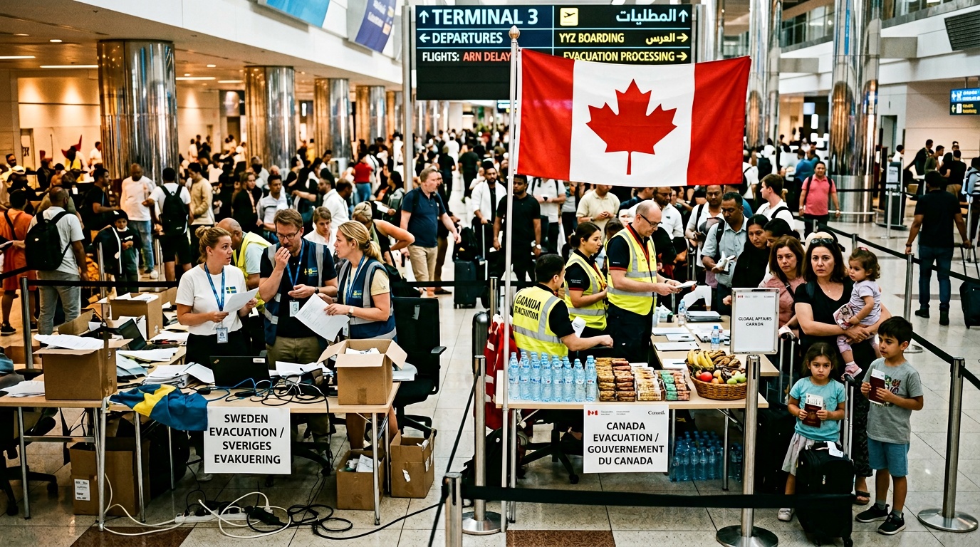 UD:s chartrade Dubai-plan lyfte med fyra tomma platser efter sena avbokningar