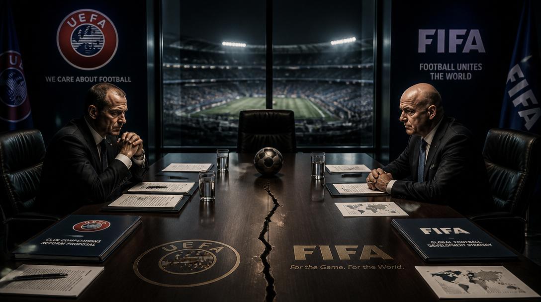Uefa-chefen bojkottade VM-finalen efter Trumps ingripande