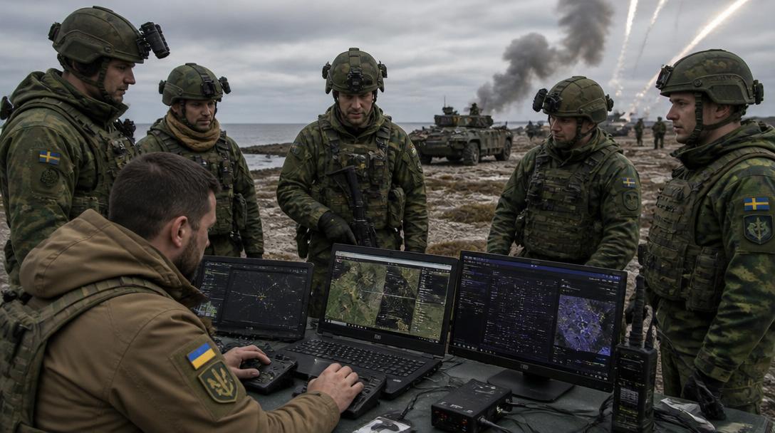 Ukrainskt drönarteam krossade svenska trupper i Natoövning på Gotland