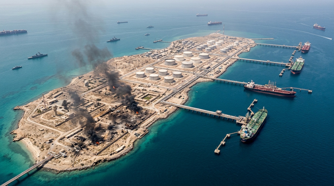 USA bombade iransk oljeö, Trump: "Fullständigt tillintetgjort"