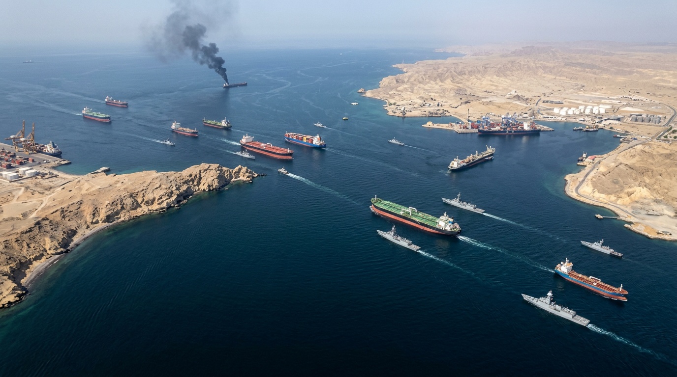 USA varnar iranier att hålla sig borta från hamnarna längs Hormuzsundet