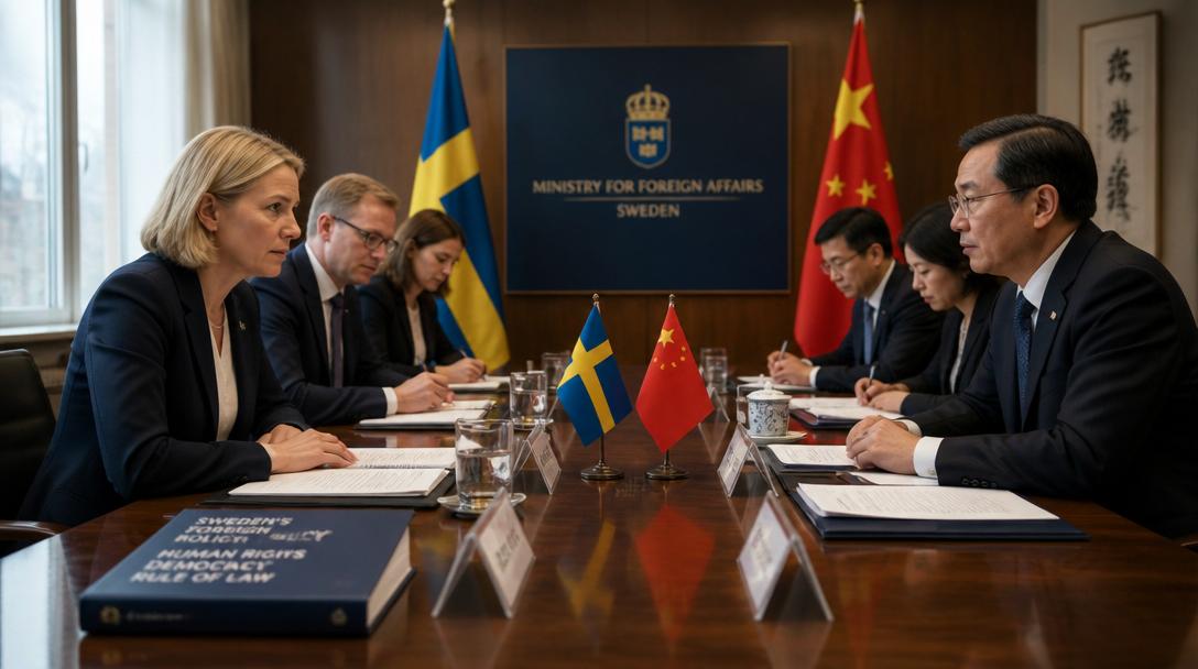Utrikesministern krävde Gui Minhai fri i möte med Kinas Wang Yi