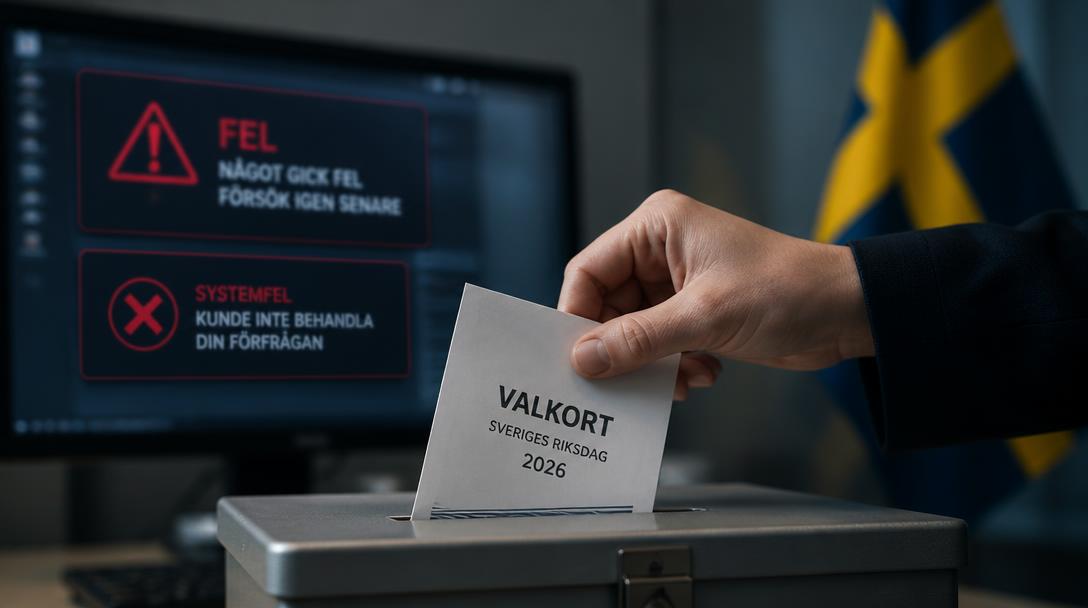 Valmyndigheten kallar partisekreterare till möte efter it-fel med 4 000 förtidsröster