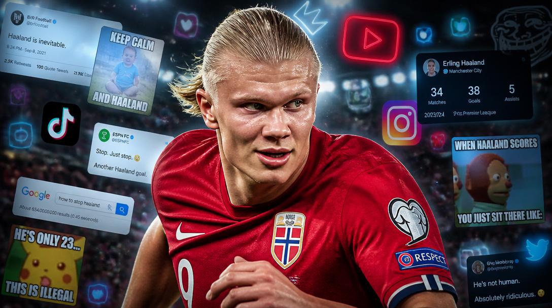 Världsmedia hyllar Haaland: "VM:s mest virala spelare"