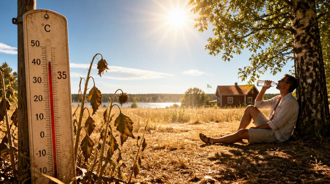 Värmeböljan når Sverige – SMHI utfärdar gul varning i Blekinge och Kalmar
