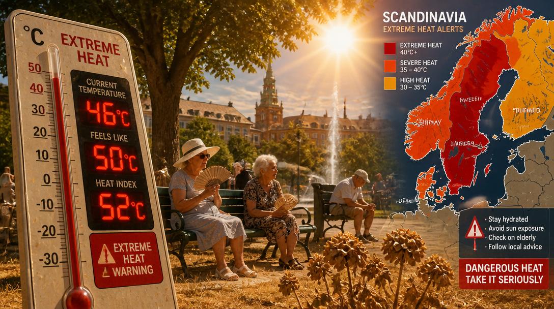 Värmeböljan slår till mot Sverige – SMHI varnar för upp till 35 grader