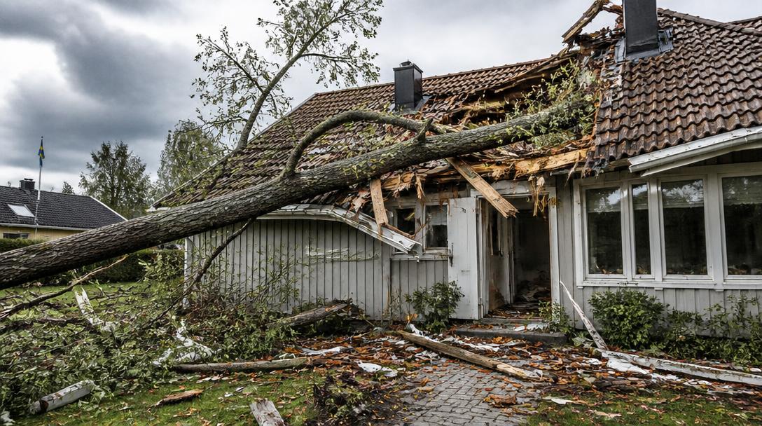 Värsta våren på 50 år: nästan 11 000 villor stormskadades