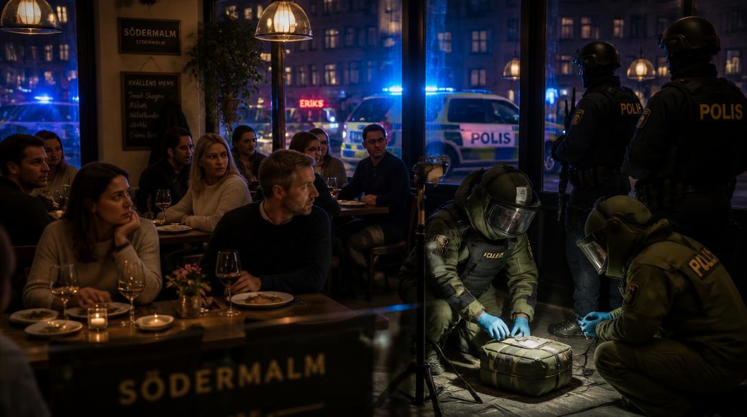 Vittne såg två män kasta in misstänkt föremål på Södermalmsbar