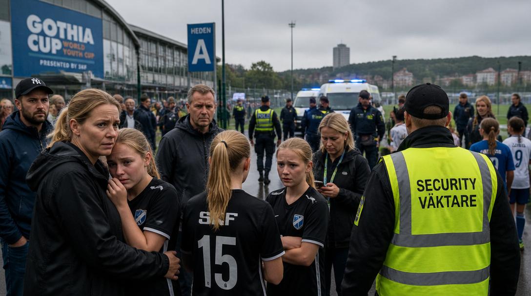Vuxen misstänks för stryptag på barn under Göteborg Cup