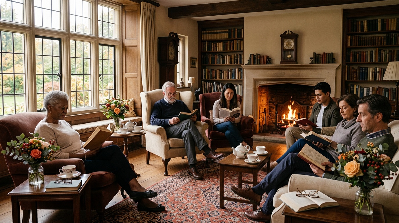 Vuxna betalar upp till 40 000 kronor för att läsa böcker i tystnad