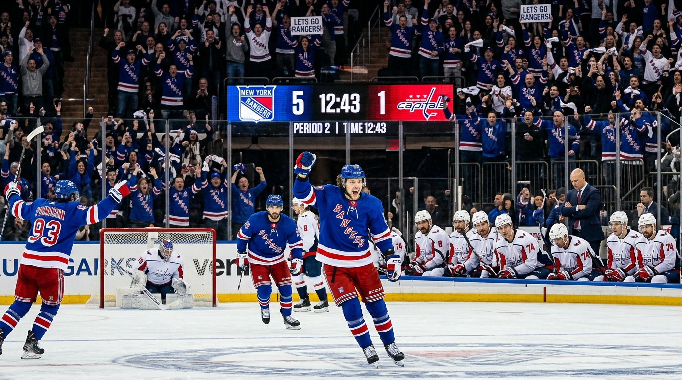 Washington kollapsade mot jumbon, tre poäng från slutspel