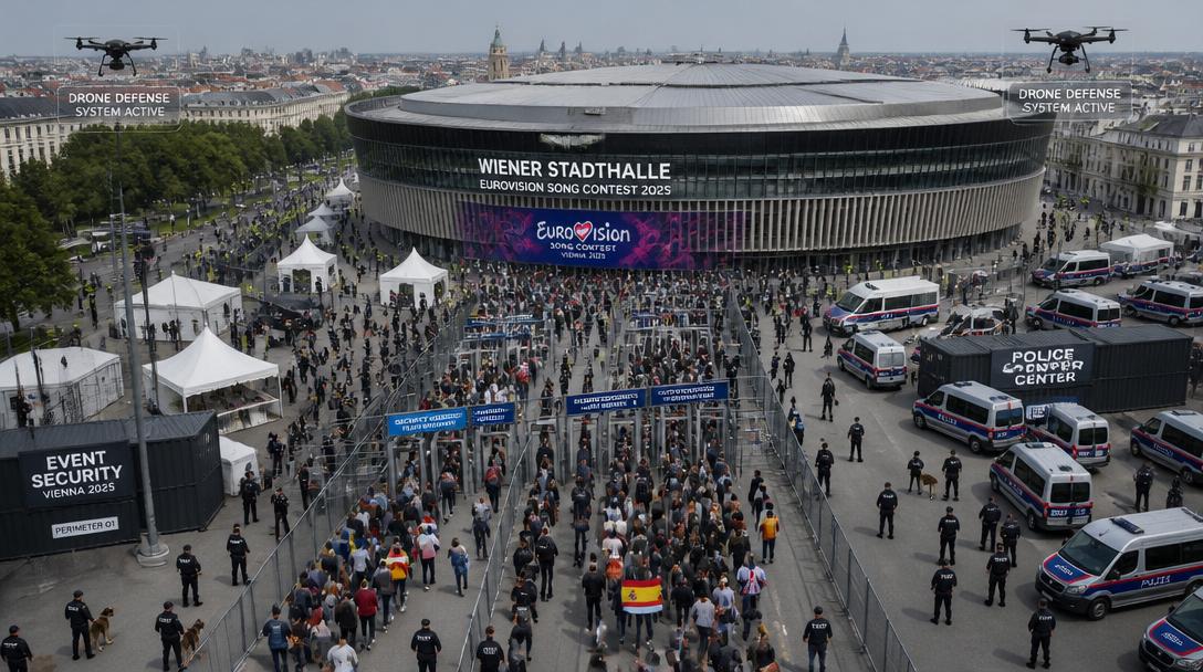 Wien genomför 15 000 säkerhetskontroller inför Eurovision Song Contest